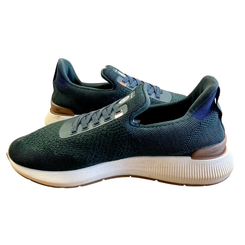 PETER MILLAR Green Apollo Knit Sneaker Mens 9.5 Slip On Performance Athleisure‎